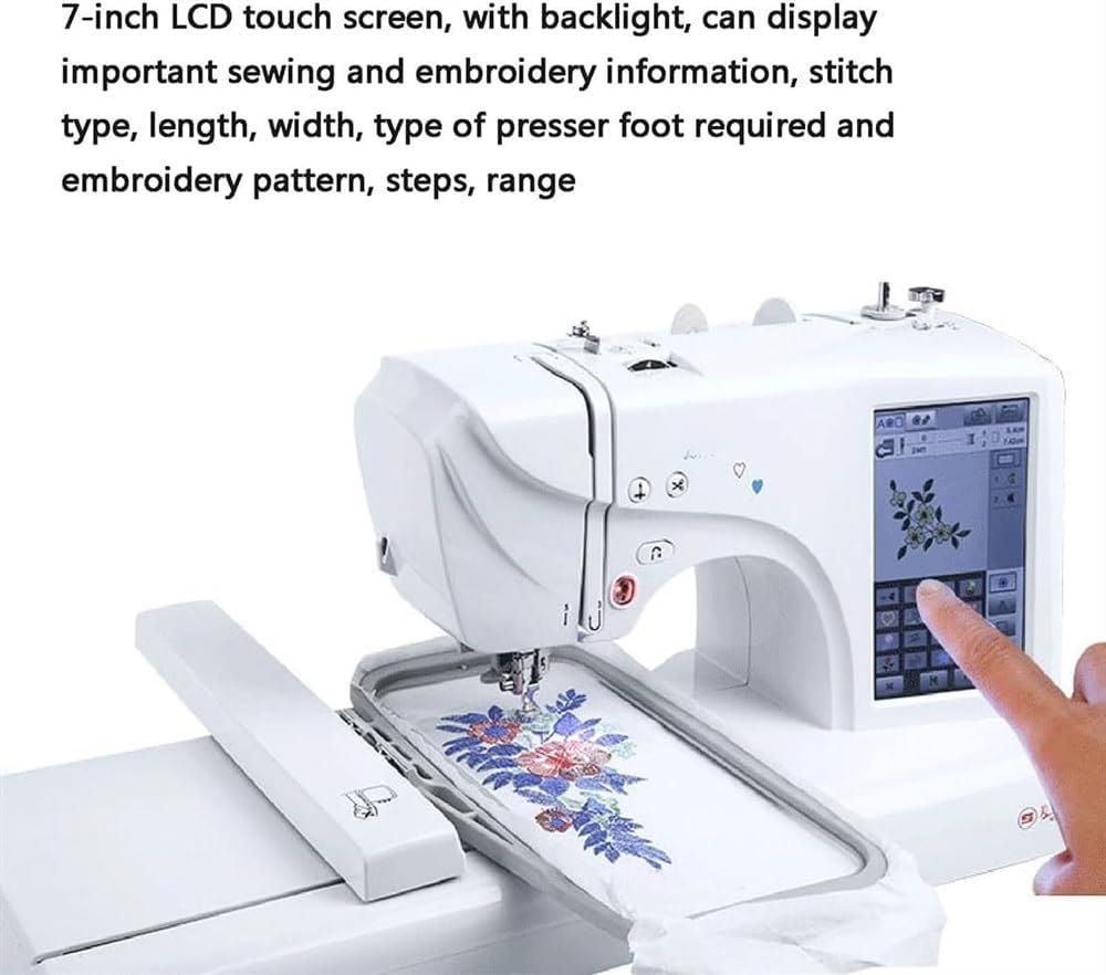 Smart Electric Embroidery Machine ✨🧵 – Touchscreen, DIY & Creative Sewing for Home Crafters