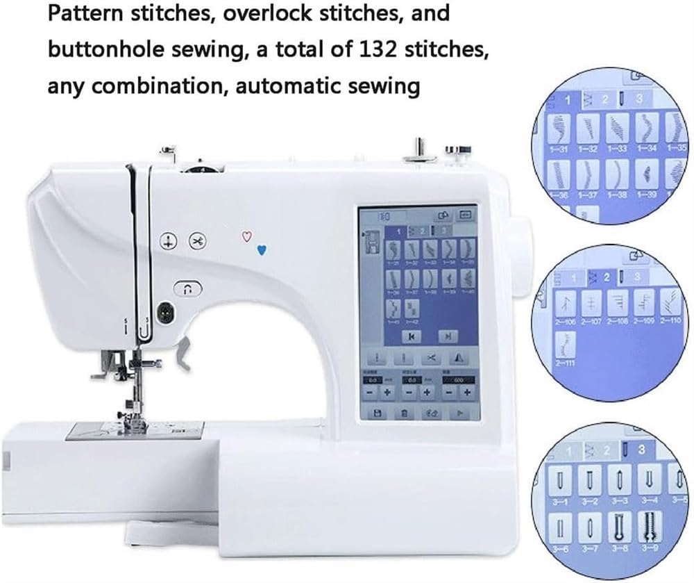 Smart Electric Embroidery Machine ✨🧵 – Touchscreen, DIY & Creative Sewing for Home Crafters