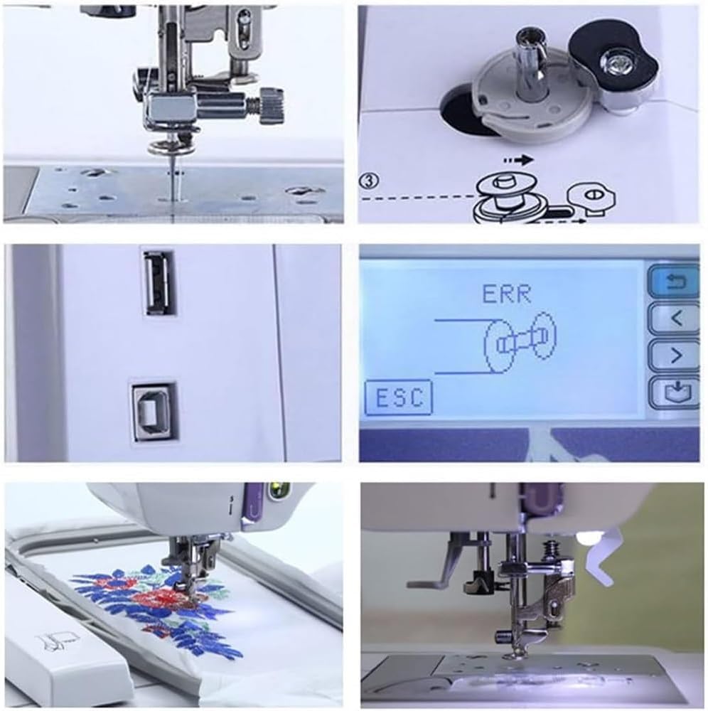 Smart Electric Embroidery Machine ✨🧵 – Touchscreen, DIY & Creative Sewing for Home Crafters