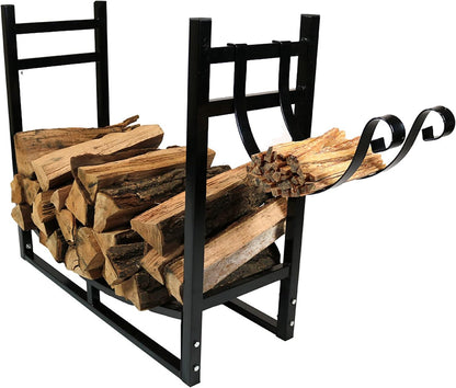 🔥 Outdoor Firewood & Kindling Rack – Sturdy Fireplace Storage for Backyard & Patio 🌿🪵
