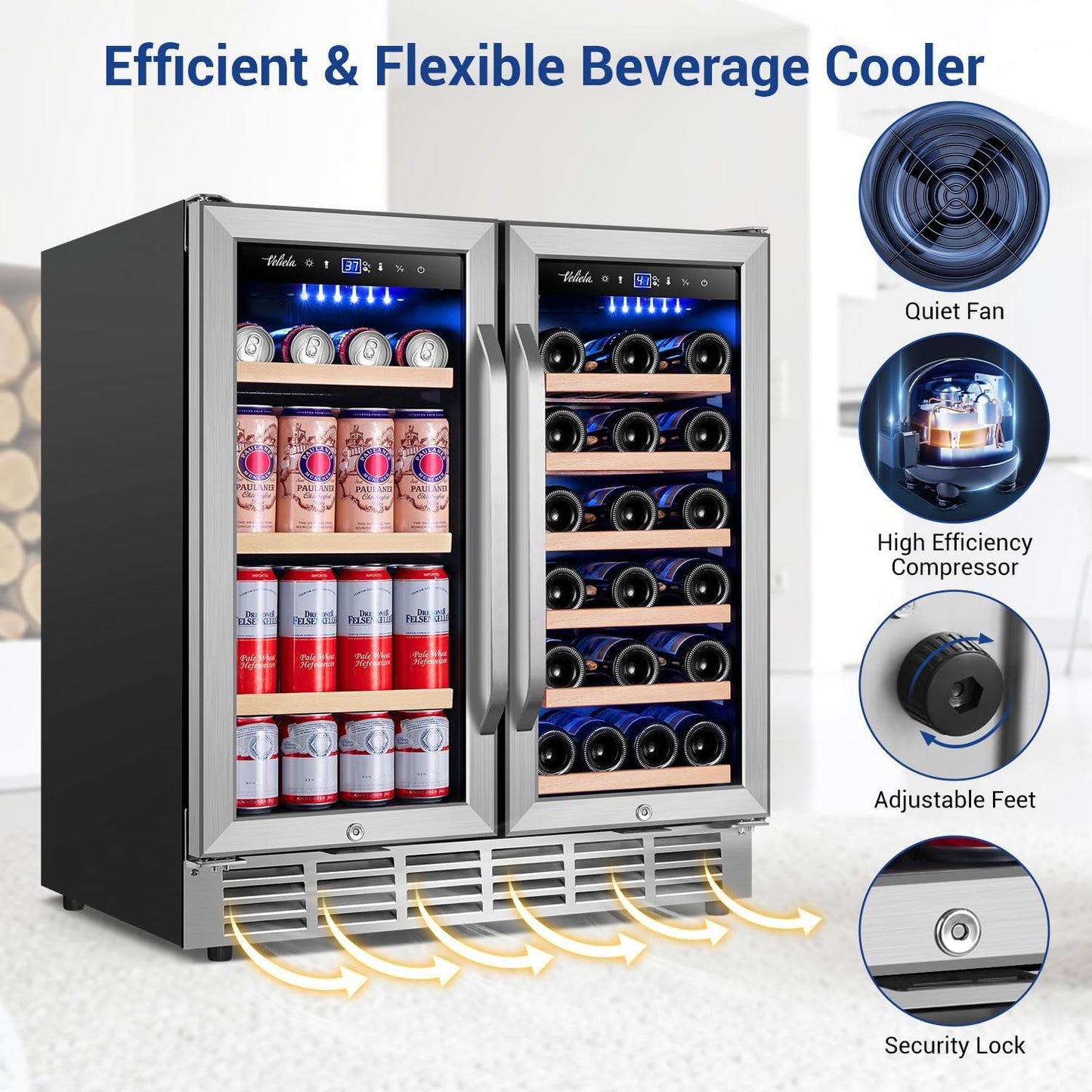 🥤 Compact Beverage Refrigerator – Keep Drinks Chilled & Ready Anytime ❄️🍹