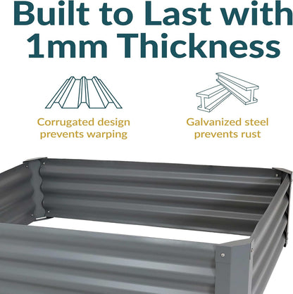 🌱 Elevated Metal Garden Bed – Stylish Raised Planter for Flowers & Veggies 🌼🍅
