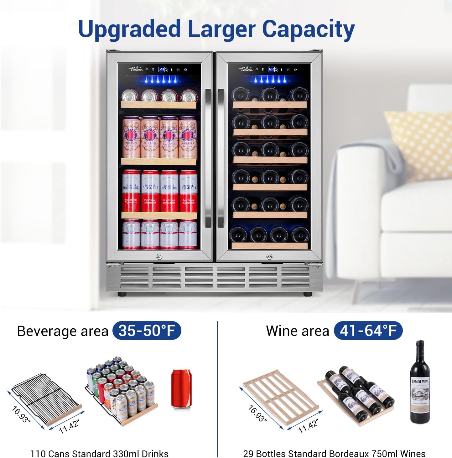 🥤 Compact Beverage Refrigerator – Keep Drinks Chilled & Ready Anytime ❄️🍹
