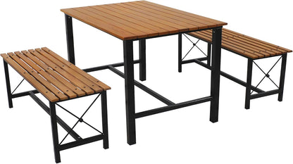 Cozy 3-Piece Indoor & Outdoor Dining Set 🍃☕ – Stylish Table & Chairs for Relaxing Meals!