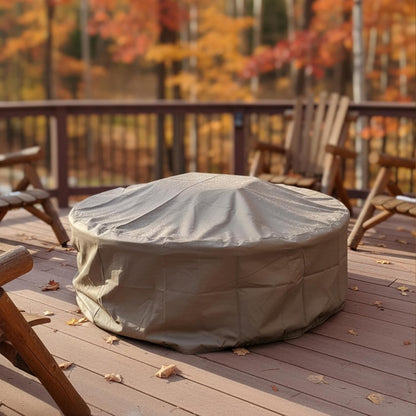 🔥 All-Weather Fire Pit Cover – Protect & Preserve Your Outdoor Fire Pit 🌦️