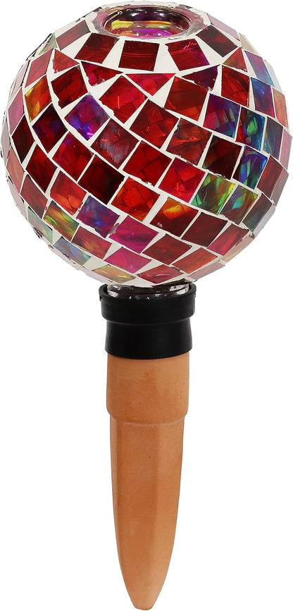 🌿 Vacation-Ready Mosaic Glass Plant Watering Globe 💧✨