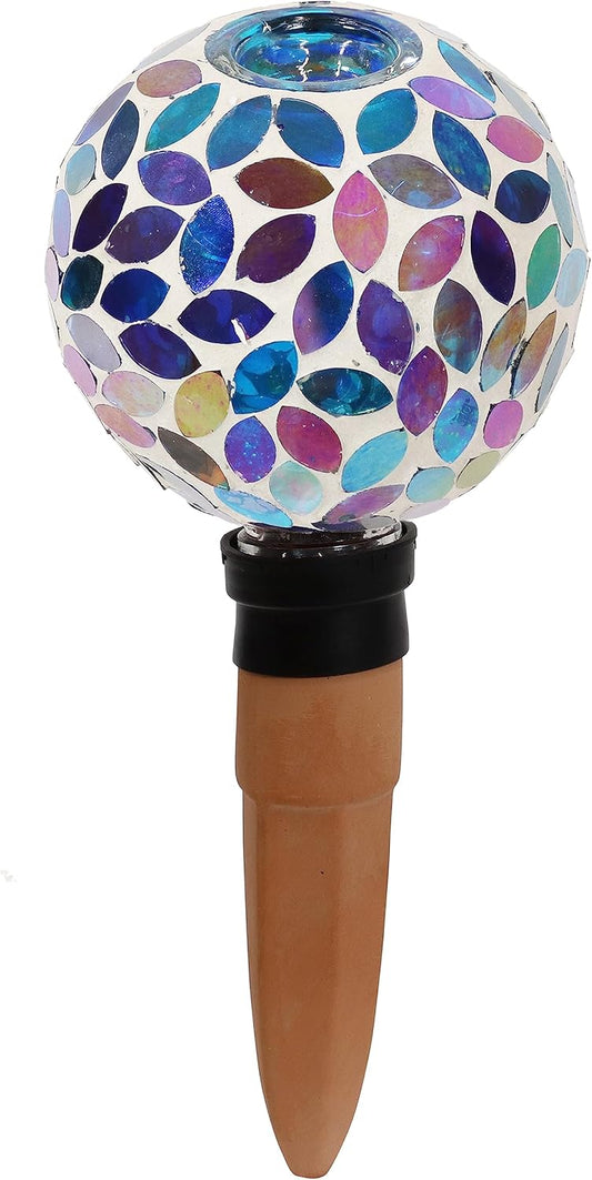 🌿 Vacation-Ready Mosaic Glass Plant Watering Globe 💧✨