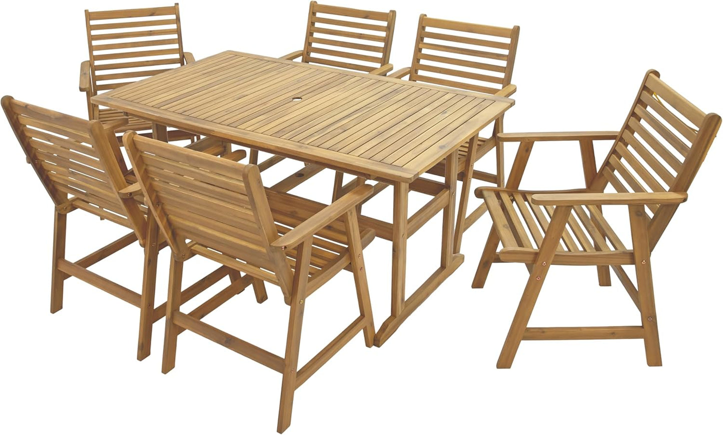 🍽️ Elegant 7-Piece Outdoor Patio Dining Set – Cozy Alfresco Meals in Style 🌞