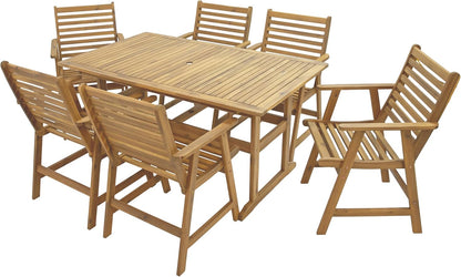 🍽️ Elegant 7-Piece Outdoor Patio Dining Set – Cozy Alfresco Meals in Style 🌞