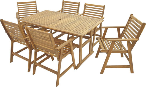 🍽️ Elegant 7-Piece Outdoor Patio Dining Set – Cozy Alfresco Meals in Style 🌞