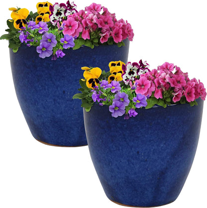 🌿 Elegant Ceramic Planter with Drainage – Indoor & Outdoor Perfect Plant Pot 🌸✨
