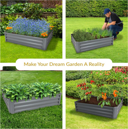 🌱 Elevated Metal Garden Bed – Stylish Raised Planter for Flowers & Veggies 🌼🍅