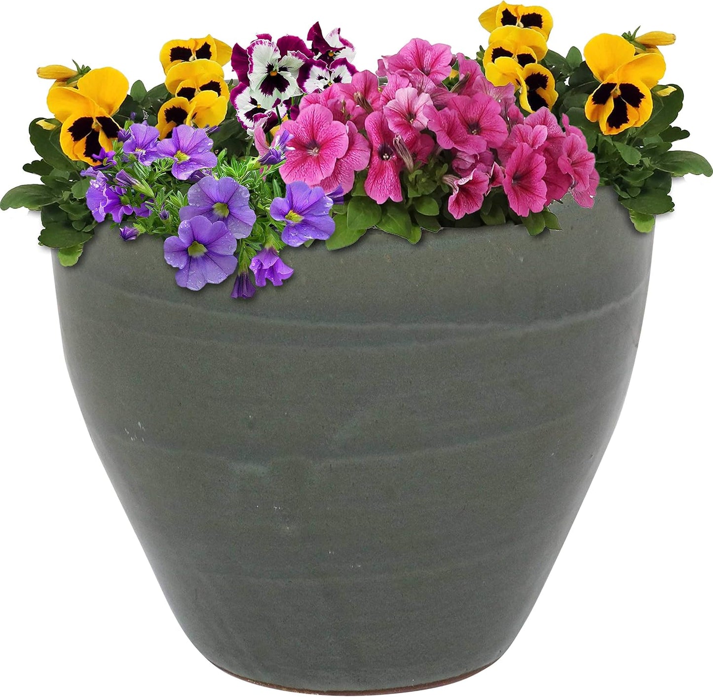 🌿 Elegant Ceramic Planter with Drainage – Indoor & Outdoor Perfect Plant Pot 🌸✨