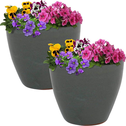 🌿 Elegant Ceramic Planter with Drainage – Indoor & Outdoor Perfect Plant Pot 🌸✨
