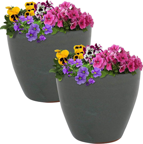 🌿 Elegant Ceramic Planter with Drainage – Indoor & Outdoor Perfect Plant Pot 🌸✨
